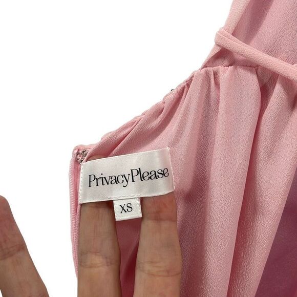 Privacy Please Maxi Dress Ombre Chiffon V‎ Neck Sleeveless Colorblock Gown XS - Picture 3 of 12